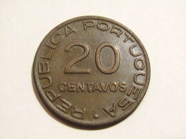 Mozambique 1941 20 Centavos Bronze Coin