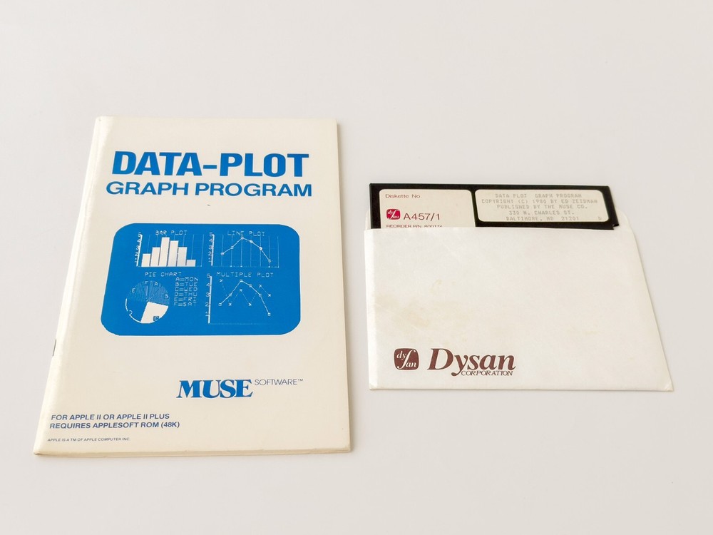 Data-Plot Graph Program - MUSE Software (The MUSE Co.) - 1980 / Apple II