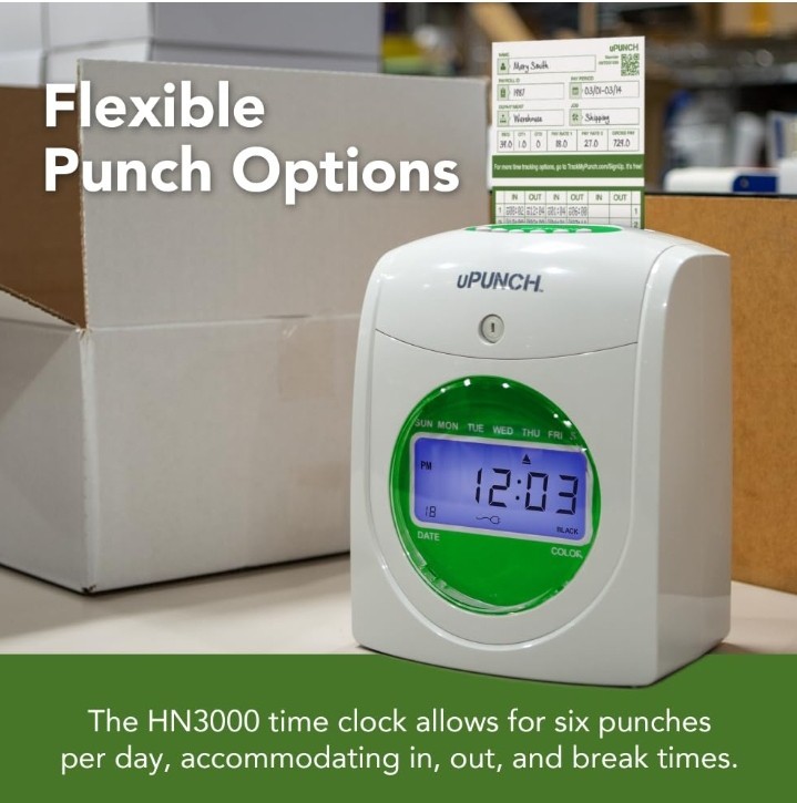 uPunch HN3540 Complete Small Business Start-Up Kit: AutoAlign Time Clock System