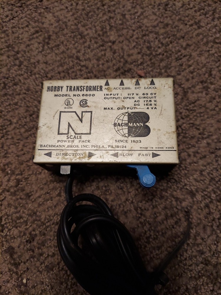 Bachmann Hobby Transformer Model No. 6600