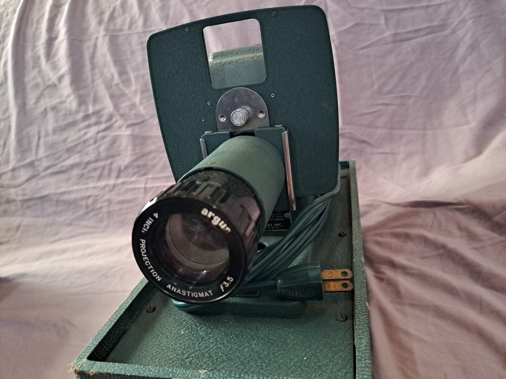 Vintage Argus 300 Automatic Slide Projector with Case