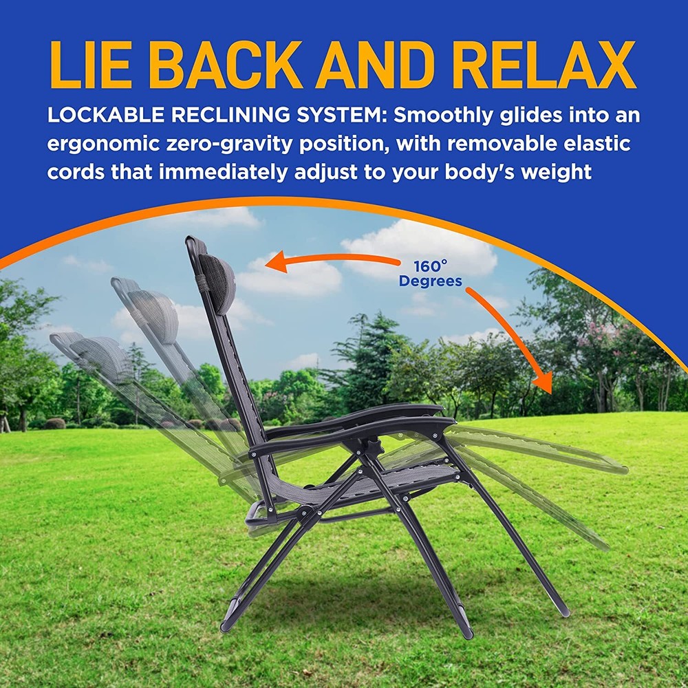 SereneLife SLZGHGRY87 Zero Gravity Chair