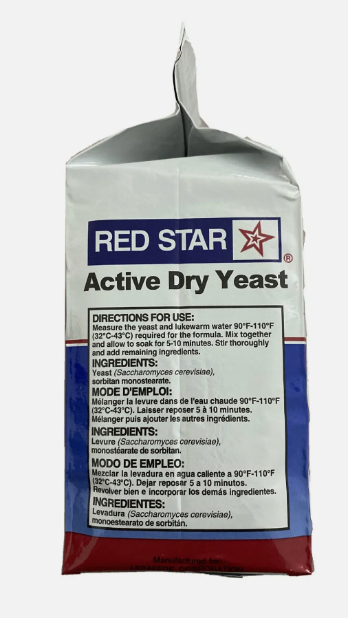 Red Star Active Dry Yeast- (2 lbs / 32oz) 4PACK