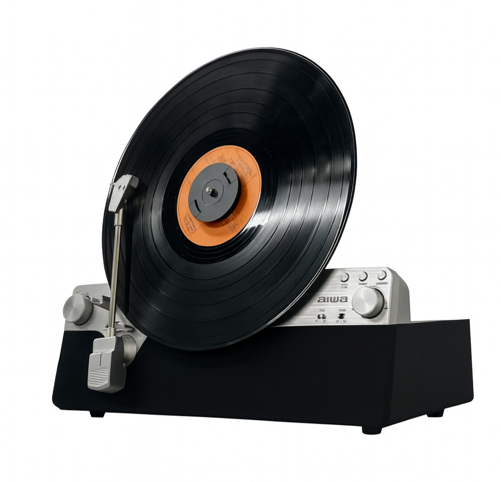aiwa GAA4-FRT0002 Vertical Turntable Record Player Fully Automatic Bluetooth