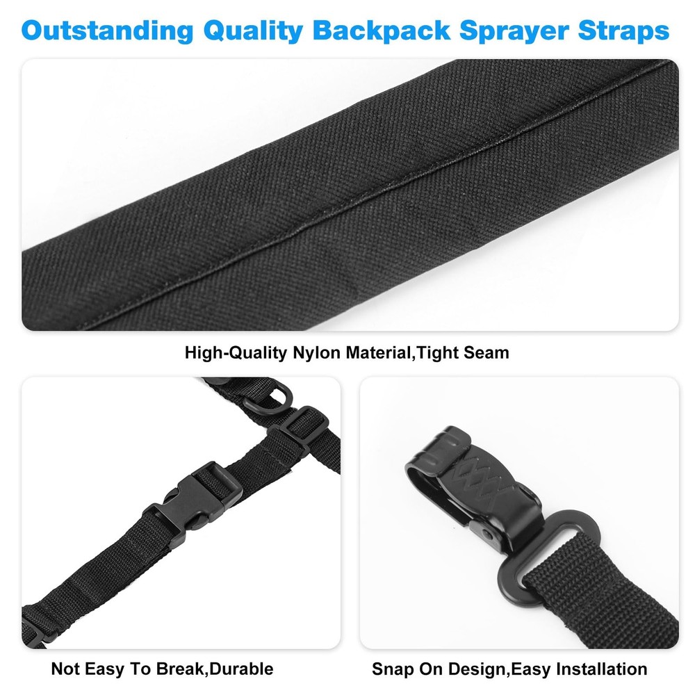 6-8137 Backpack Sprayer Straps Replacement Cha-pin Sprayers One Size, Black