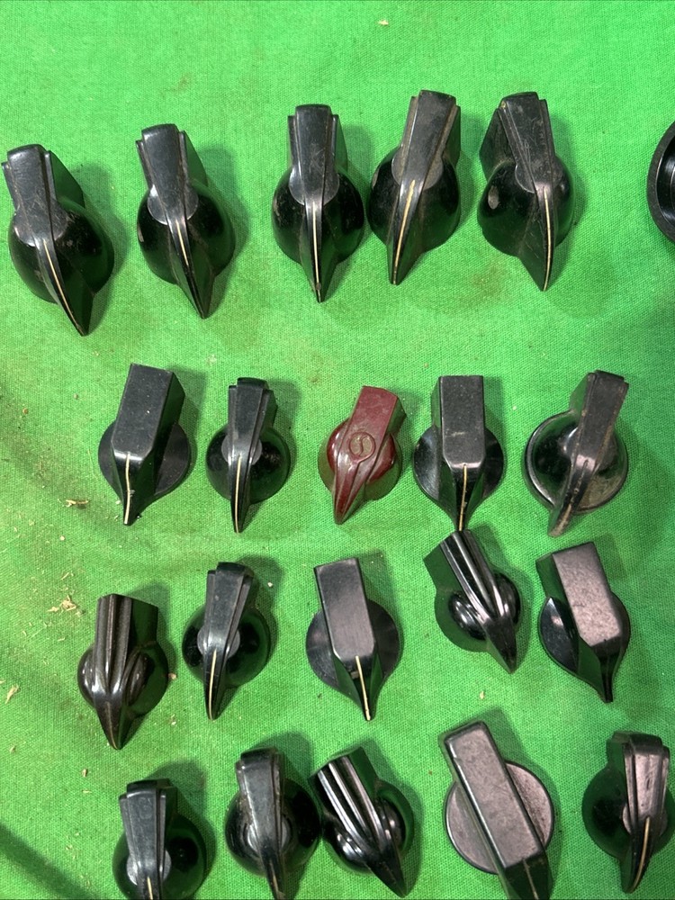 Vintage Bakelite 20 Chicken Head Pointer Electrical Equipment Radio Amp Knobs