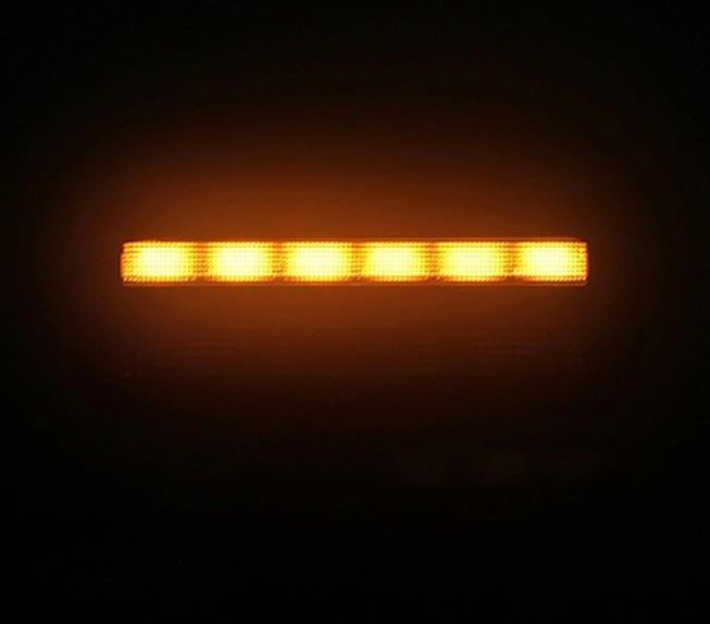 LED Work Light Reverse Light + Amber R65 LED Warning Strobe Lights Flush Mount