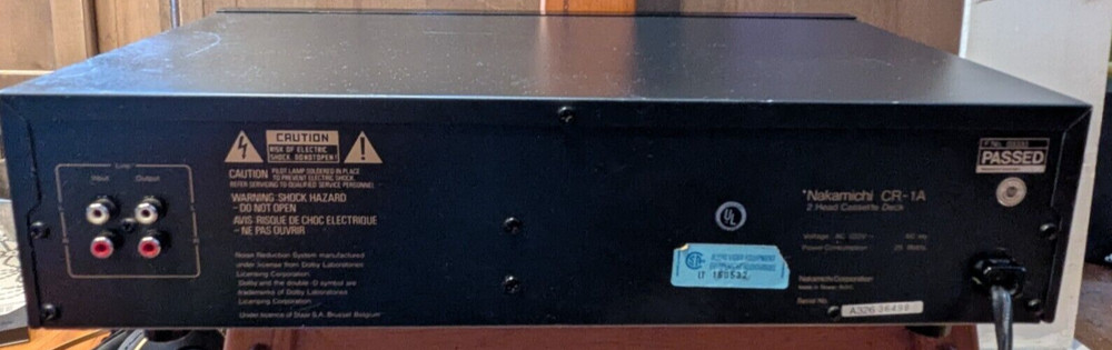 Nakamichi CR-1A 2 Head Cassette Deck -Tested w/ Video!