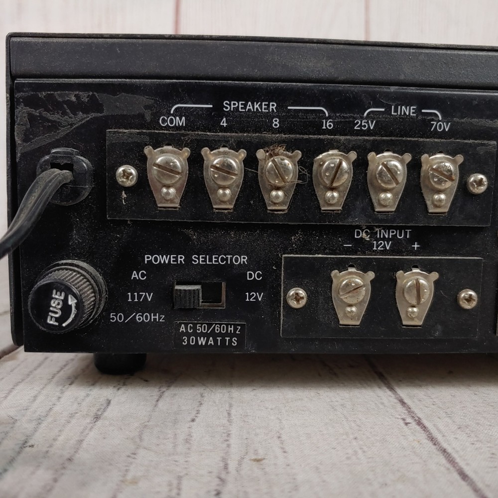 Calrad Solid State Amp Model 95-873 - Public Address Amplifier - TESTED WORKING