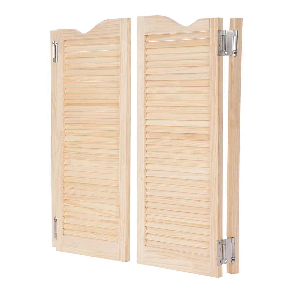 Wall-Mounted Double Half Door Double-hinged Café Door With Hinges
