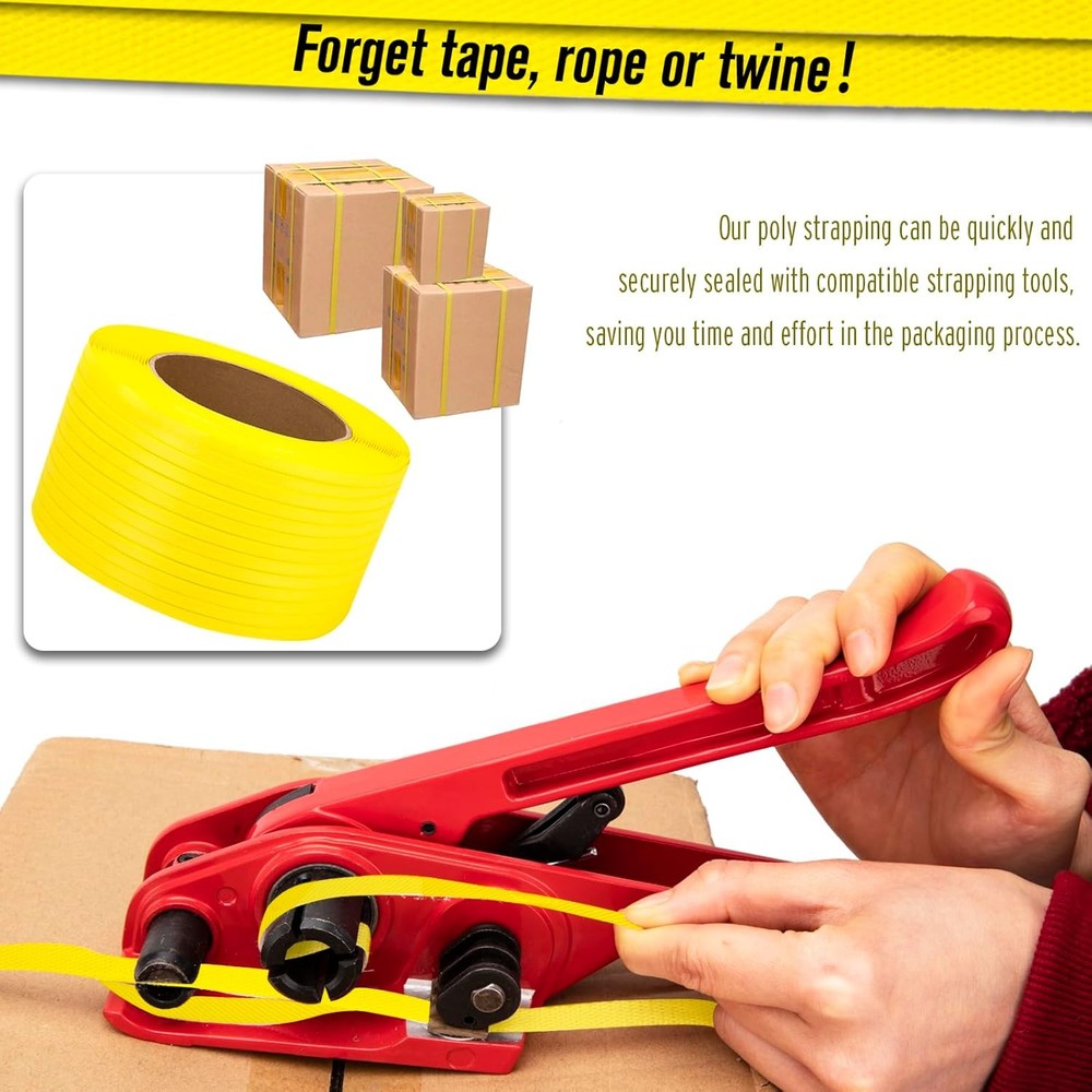 Poly Strapping Packaging Banding Strap Pallet Strapping Roll 3280' Length