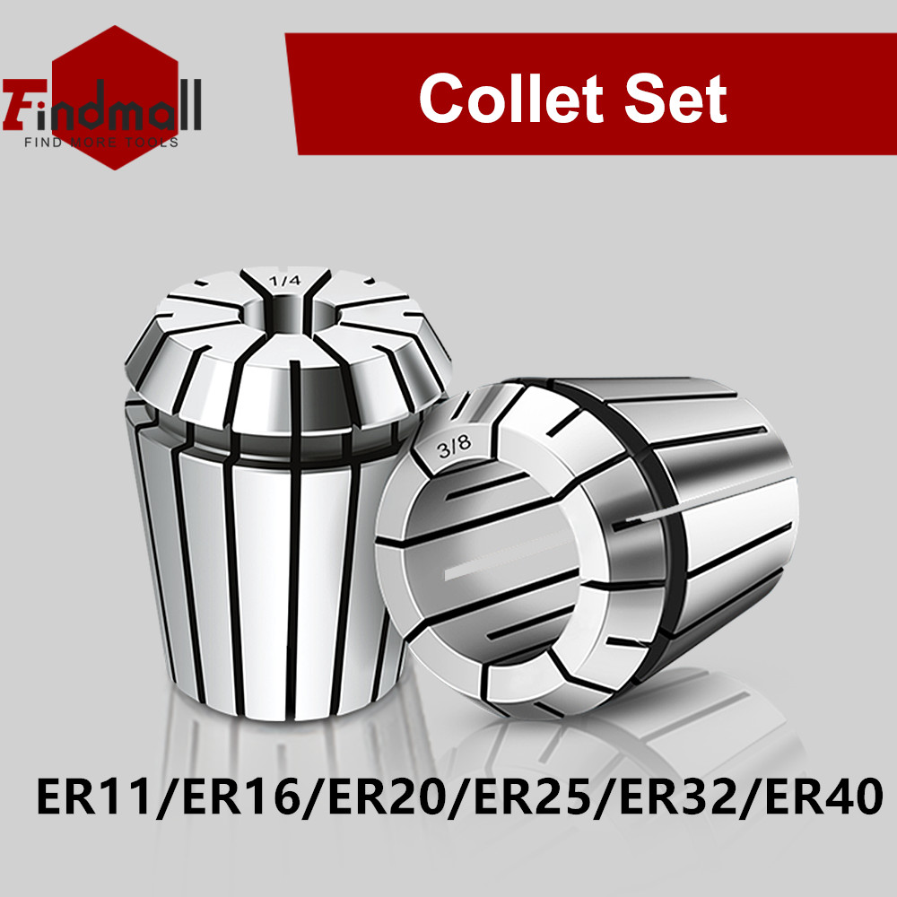 ER11/ER16/ER20/ER25/ER32/ER40 Spring Collet Set For CNC Milling Lathe Machine