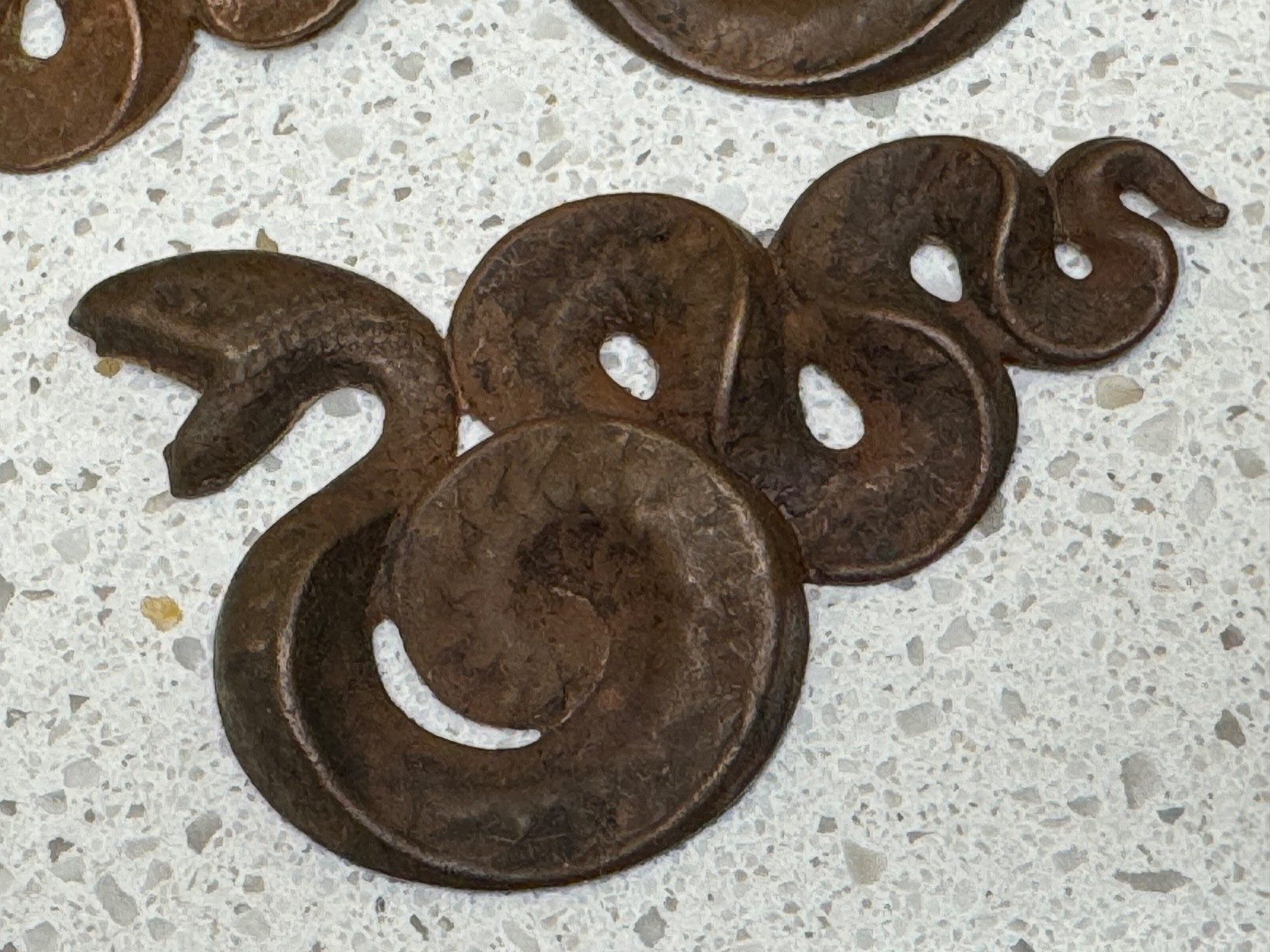 Oya Ayao Yewa Obba Nana Buruku Orisha tools serpent Lot of 5 Vintage