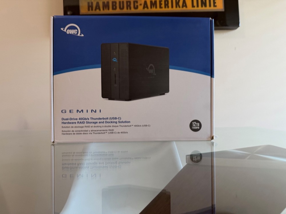OWC Gemini 12TB 2-Bay Thunderbolt 3 Raid Array (2 X 6TB )