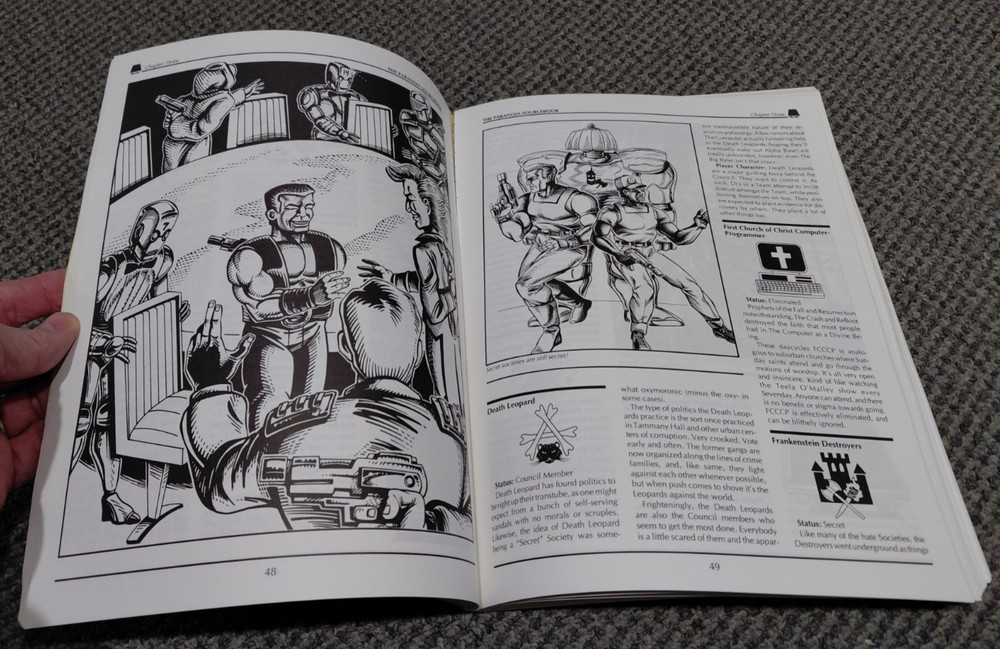 The Paranoia Sourcebook The Alpha Update - West End Games 12022 w/ Split binding