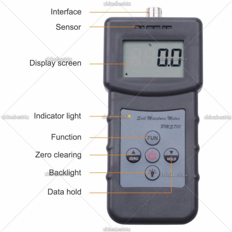Digital Soil Moisture Meter River Sand Soil Cement Land Tester Sensor Tool