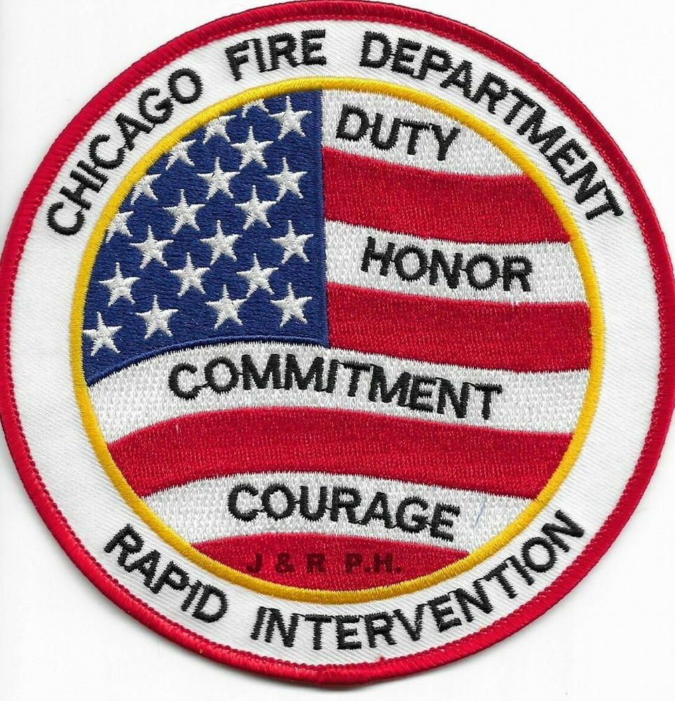 *NEW* Chicago Rapid Intervention "Duty-Honor-Courage", IL (5" round) fire patch