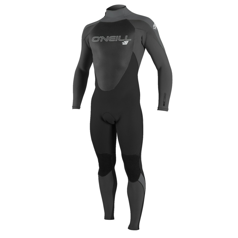 O'NEILL Men's 3/2 EPIC Back-Zip Wetsuit - GRY/BLK - Medium - NWT