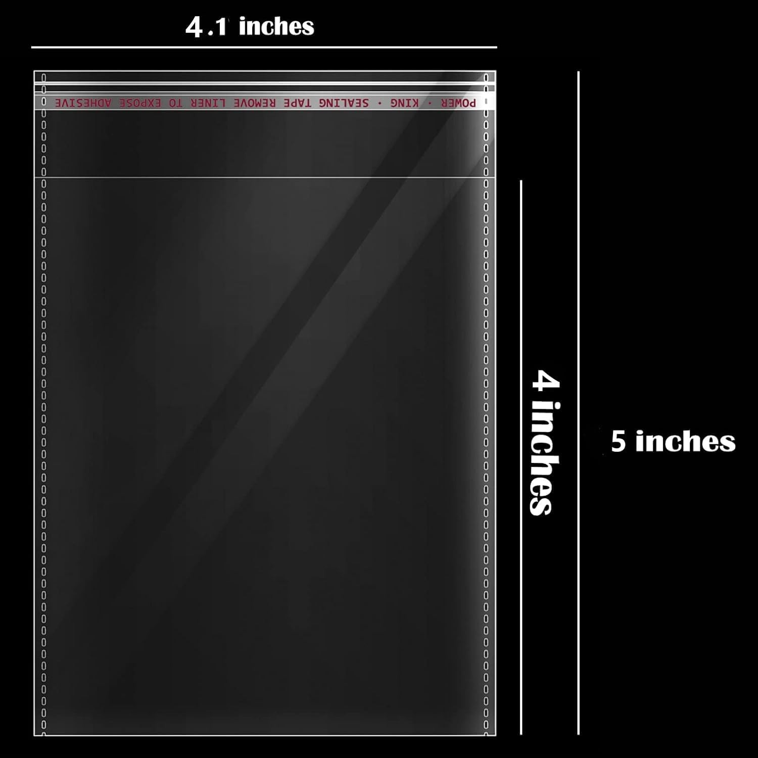 4x4 Inches 200 PCS Cookie Bags for Gift Giving,Self Sealing Cellophane Clear Res