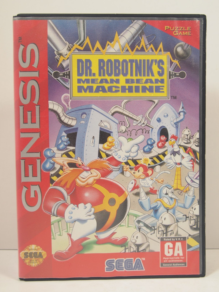 Dr. Robotnik's Mean Bean Machine Case (SEGA Genesis) Authentic BOX ONLY