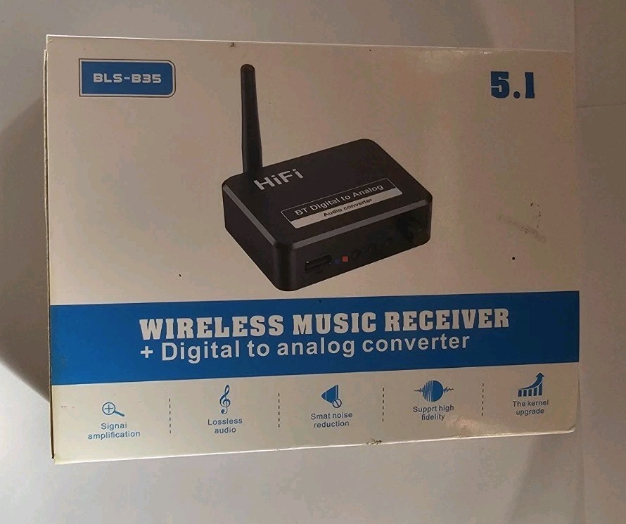 Bluetooth 5.1 3in1 USB Receiver Player Digital to Analog 3.5MM Audio Converter