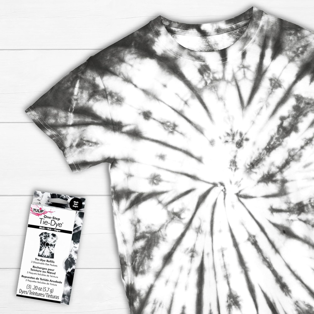 One-Step Tie-Dye Kit Dye Refill Packs, Black