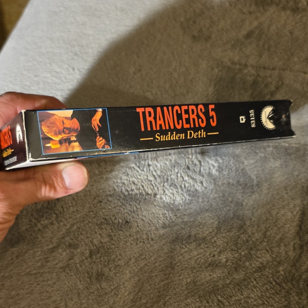 Paramount Trancers 5: Sudden Deth VHS 1994 Sci-Fi Tim Thomerson