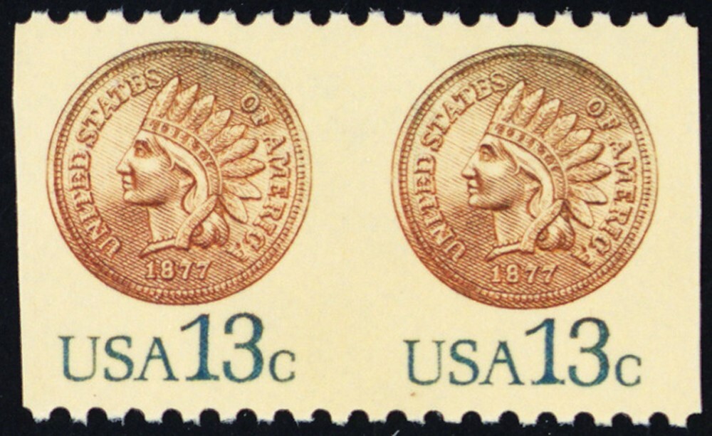 1734a, Mint NH VF 13¢ Imperforate Between Pair Error - Stuart Katz