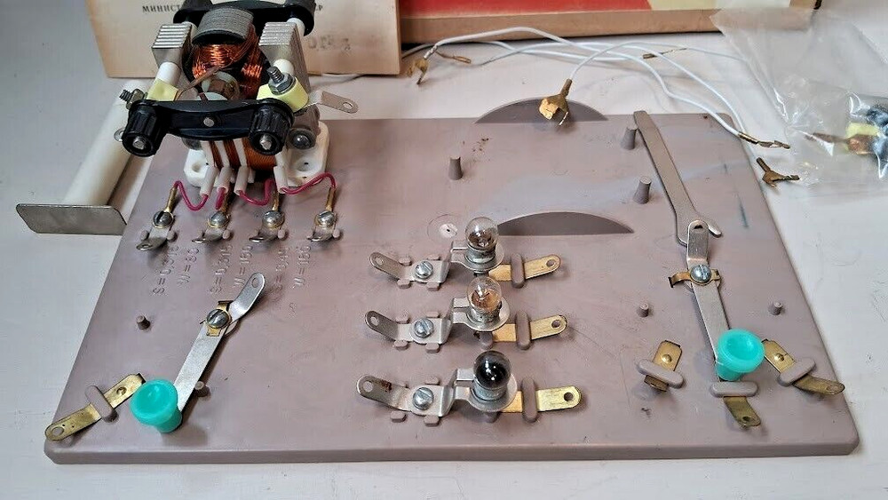 Vintage Electro Constructor Educational Laboratory Electro Motor Russian USSR