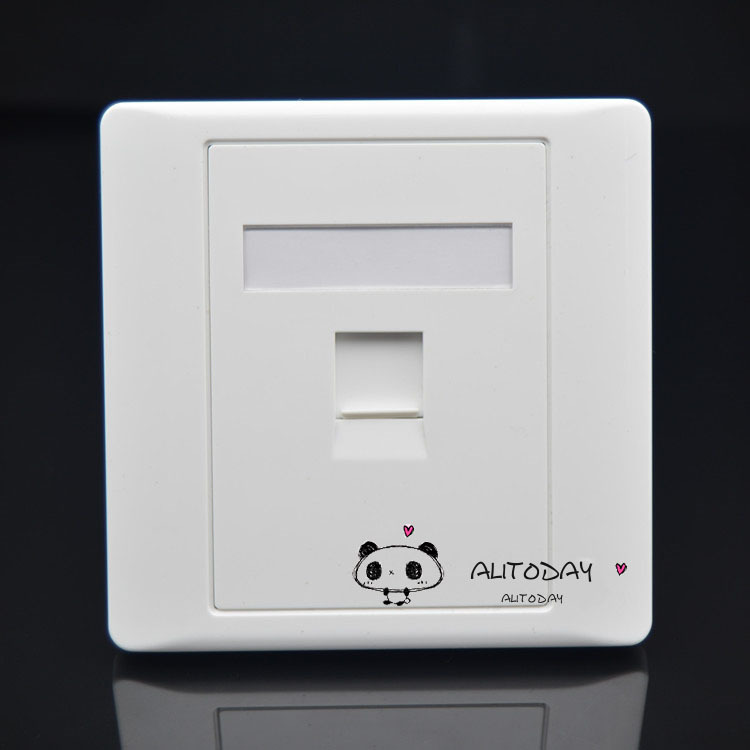 Wall Socket One Port Socket Network Ethernet LAN CAT5 5e Panel Faceplat RJ45