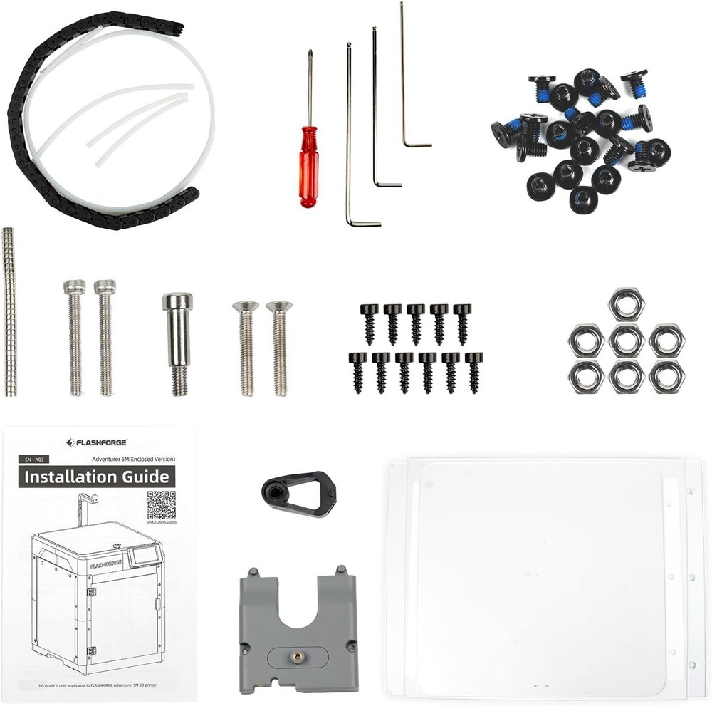 FLASHFORGE Adventurer 5M 3D Printer Enclosure kits Reduce Noise Increase Safety