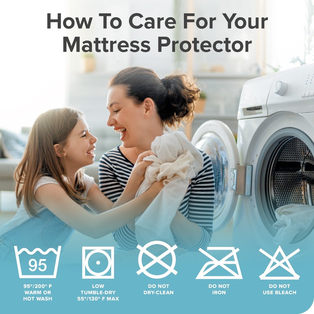 Waterproof Hypoallergenic Bed Bug Resistant Mattress Protector Cover