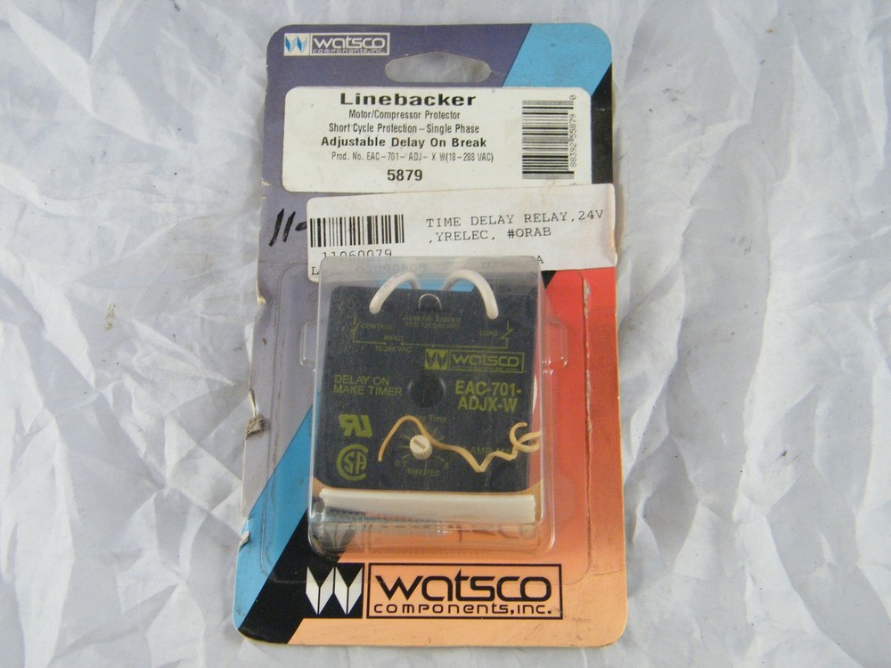 NEW ~ WATSCO LINEBACKER ~ MOTOR / COMPRESSOR PROTECTOR ~ PART # EAC-701-ADJX-W