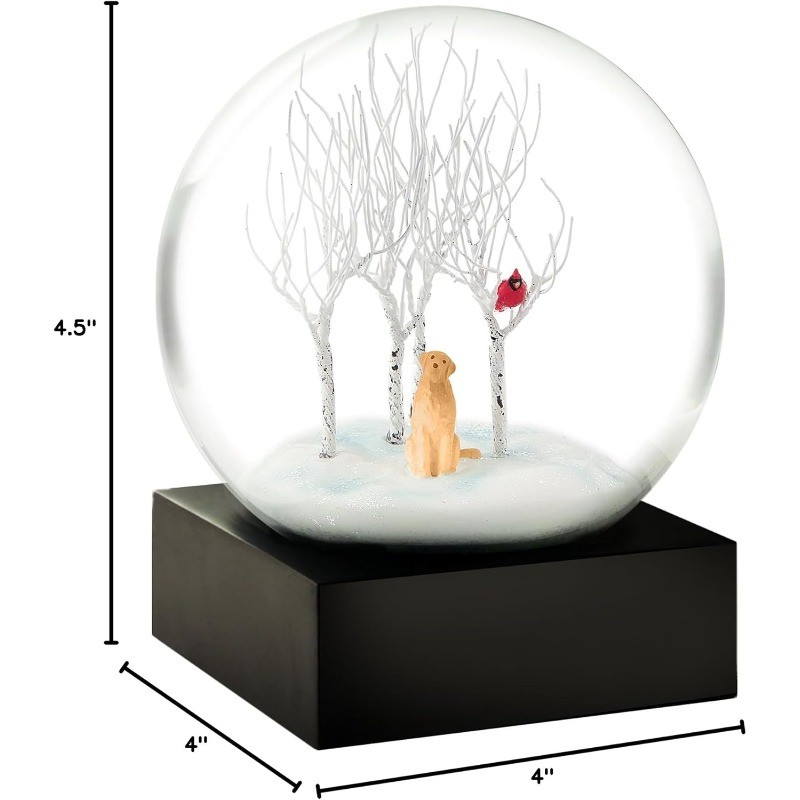 Lab in The Woods Cool Snow Globe
