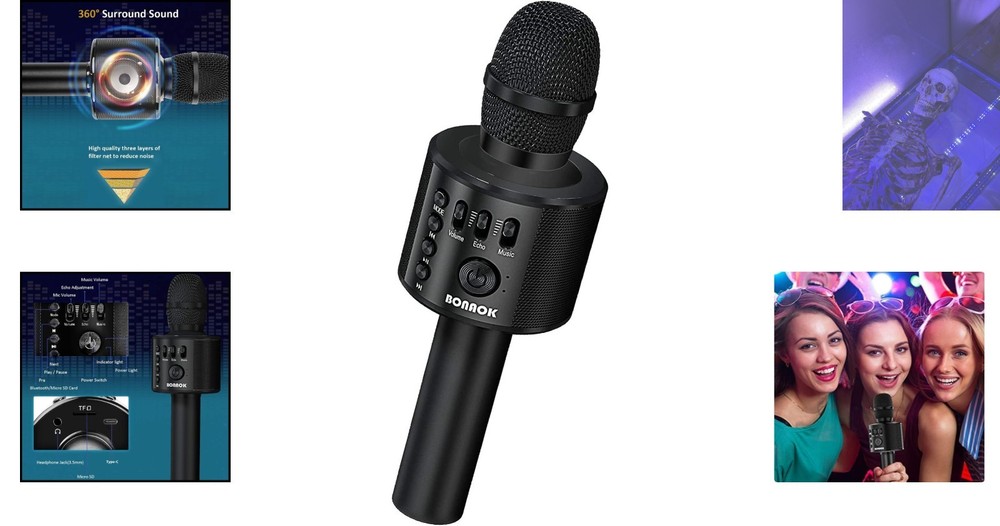Wireless Handheld Karaoke Microphone & Speaker - Ultimate Singing Experience