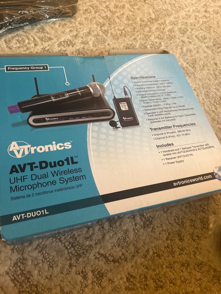 AVTronics Professional 2 Channel Lapel Mic System | High-Quality and Versatile