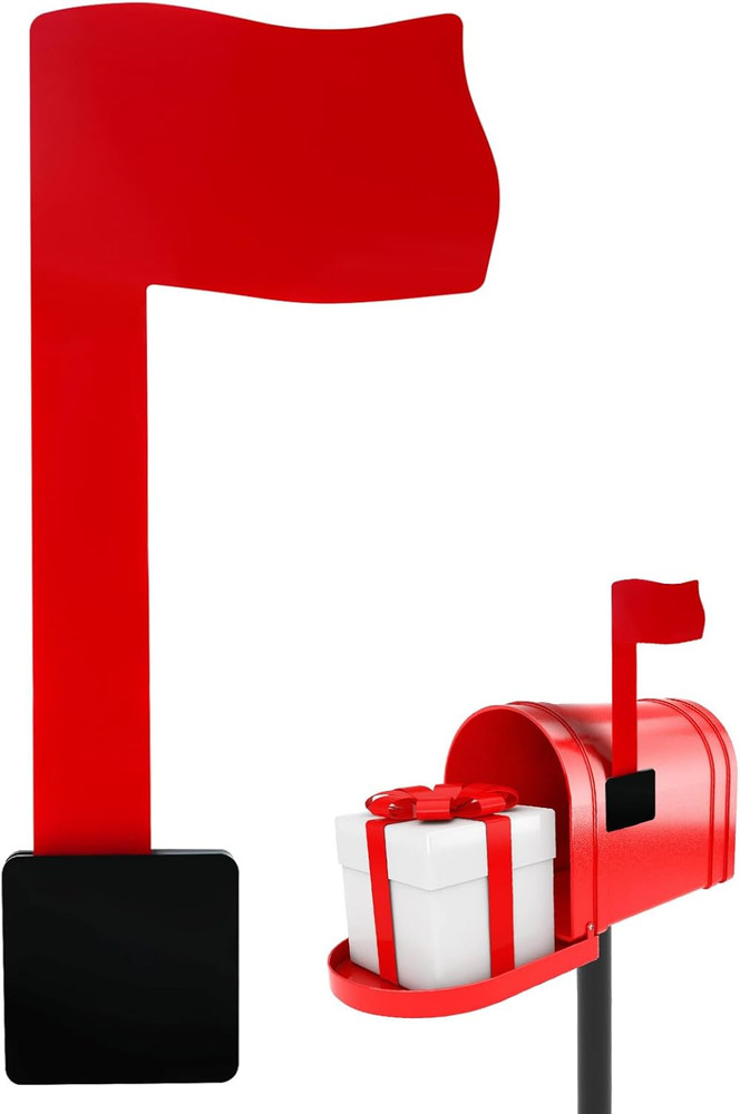 Easy-Install Mailbox Flag Replacement Kit - Upgrade Your Mailbox with a Red Flag