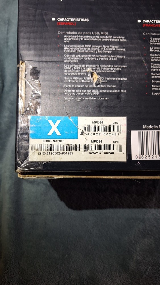 Akai MPD26 Velocity Sensitive Pad Controller