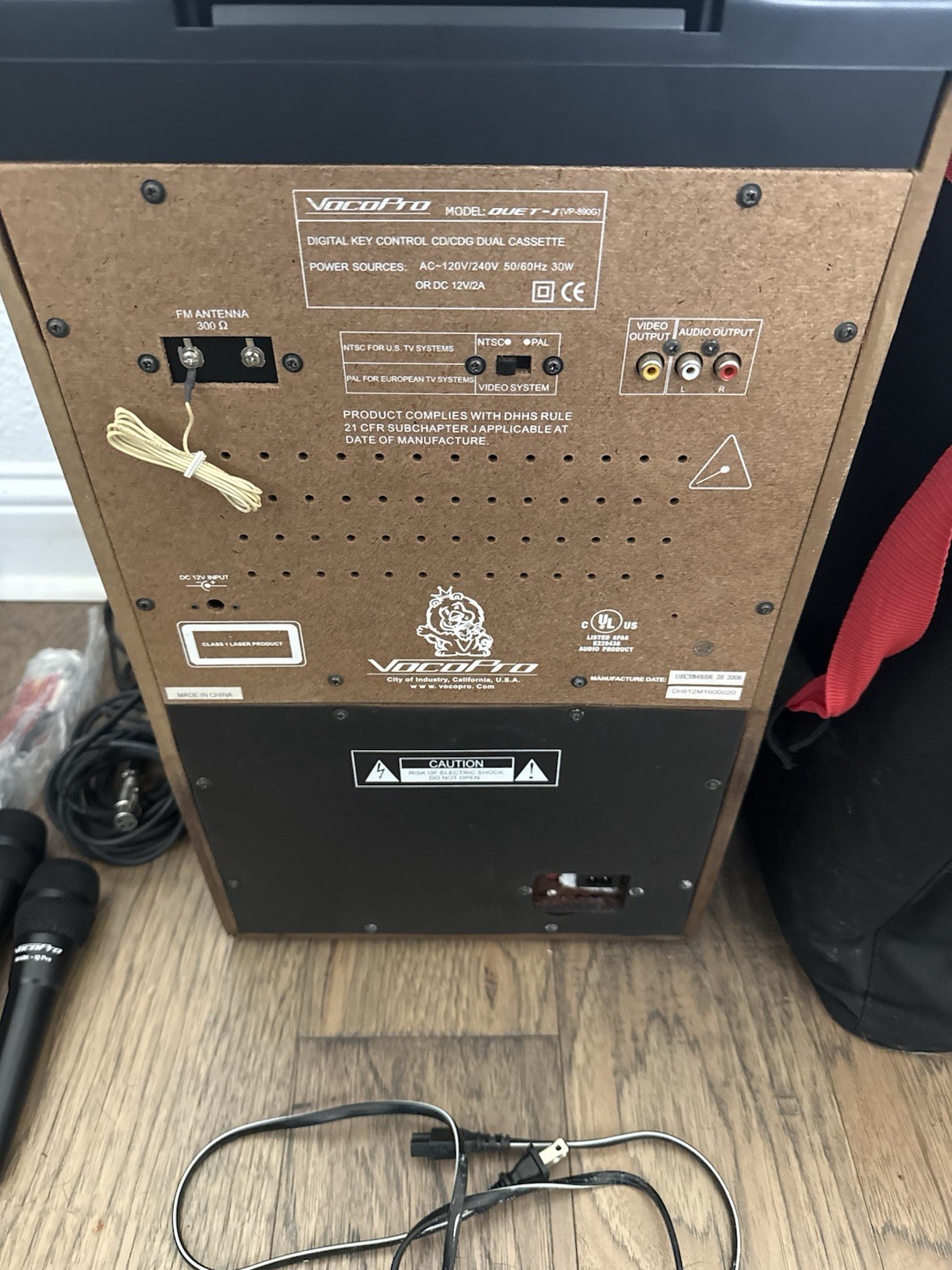 Vintage VocoPro Duet I Karaoke System CD+G Dual Cassette w/ 2 Mics & More!