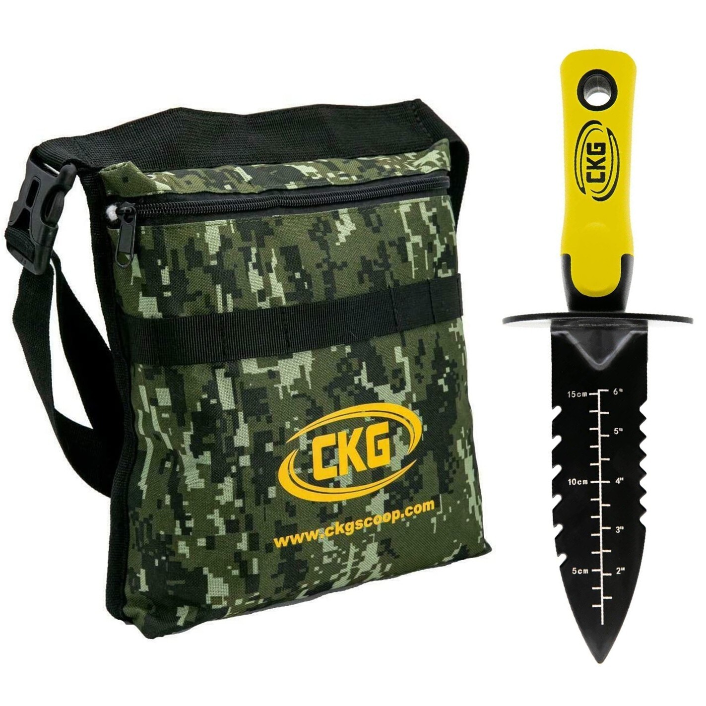 CKG Metal Detecting Shovel Digging Tool Knife Pouch Digger Detector Finds Set