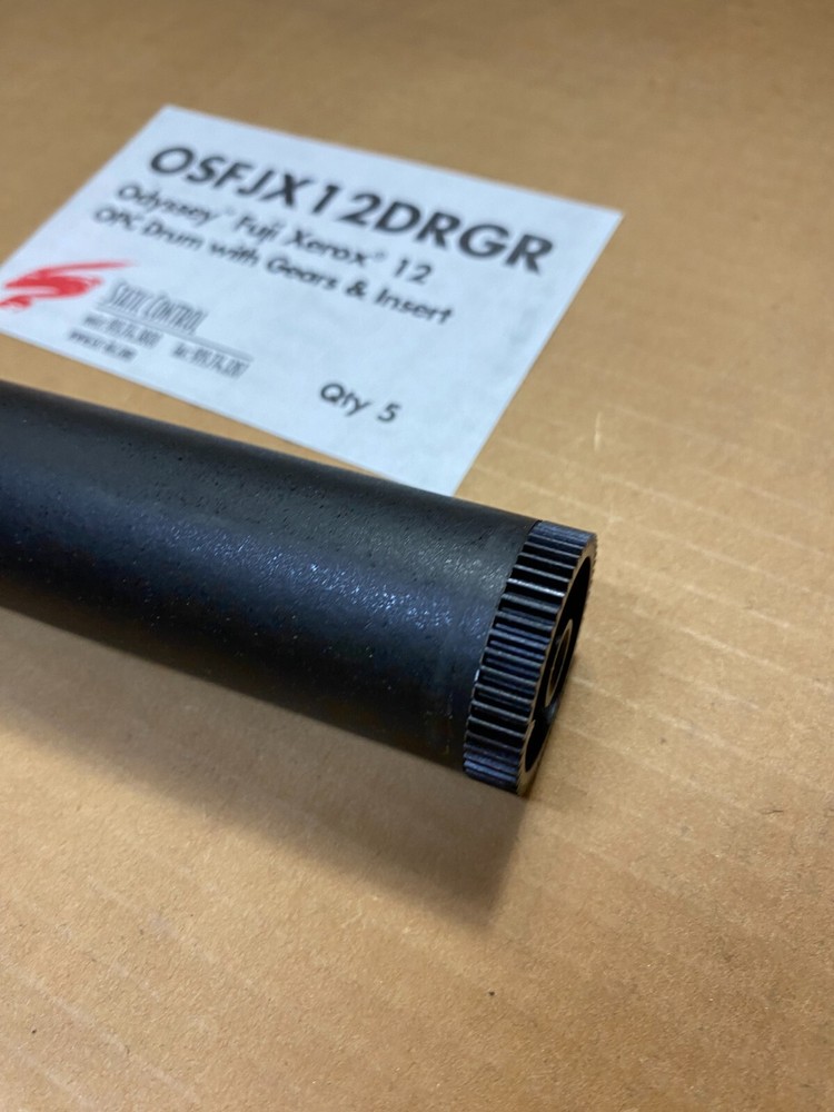 5 Pack Static Control Drum Roller W/ Gears & Insert For Fuji Xerox 12