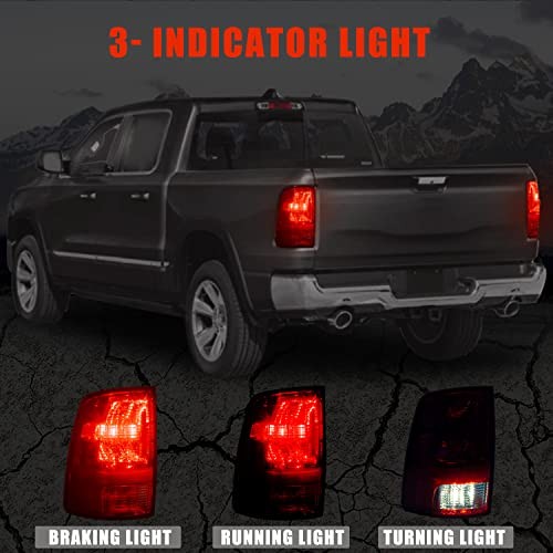 Tail Light Compatible with 2009-2018 Dodge Ram 1500 2500 3500 Driver Side
