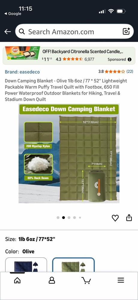 Easedeco Camping Blanket (gray)