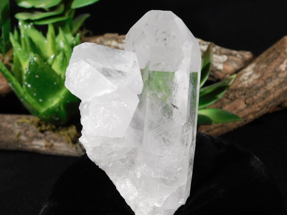 SUPER Translucent! QUARTZ Crystal Cluster From Brazil 239gr