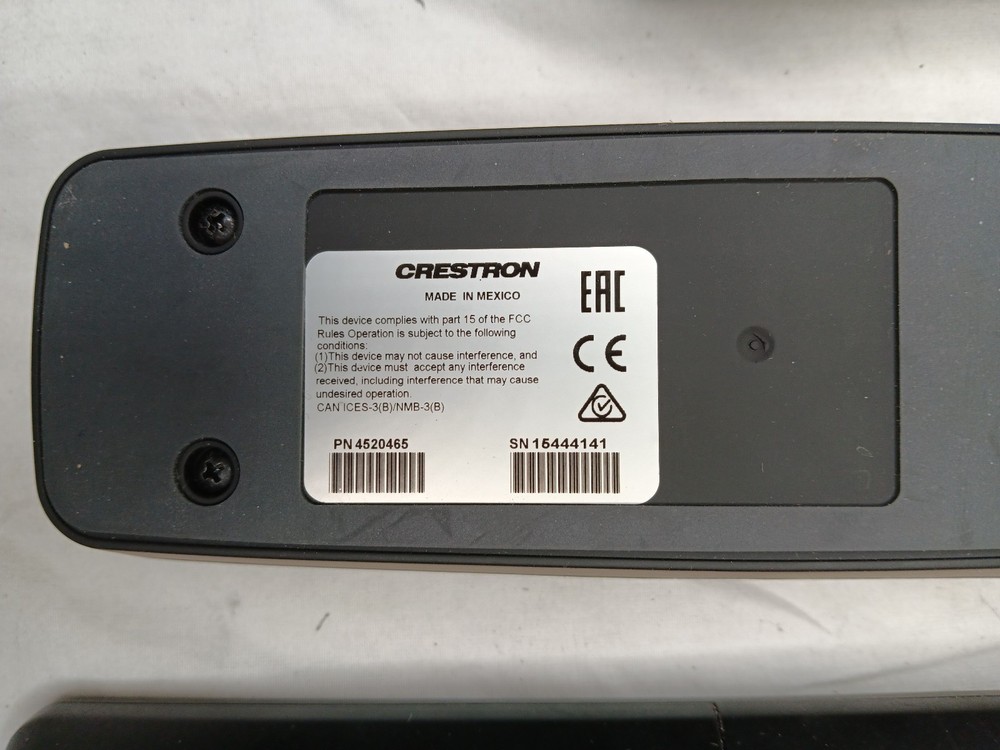 Crestron Handheld Touch Screen Remote W/ 4520465 Cradle Fair Condition