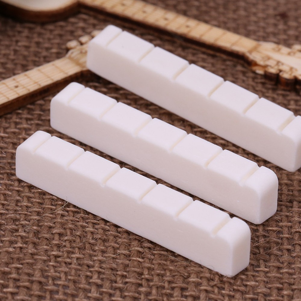 Real Bone Guitar Nut 52mm Bone Bridge Classical Guitar Nut Replacement