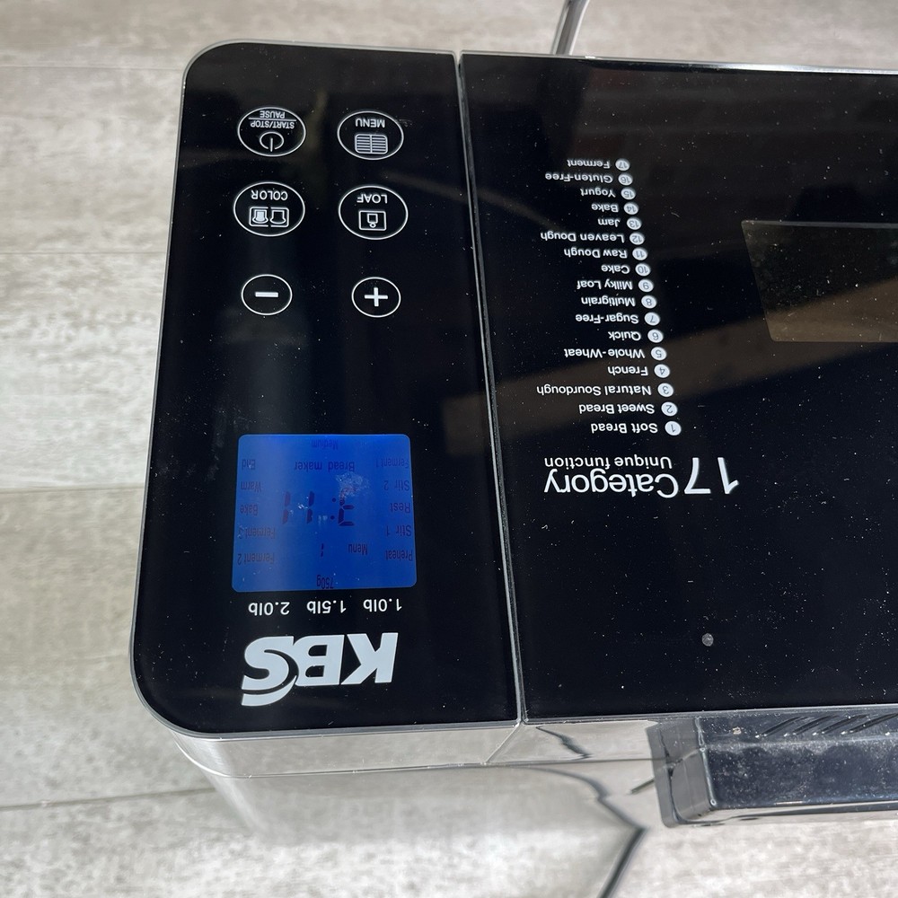 KBS MBF-010 Pro Bread Machine 2 Lb 17-in-1 Automatic Breadmaker Tested