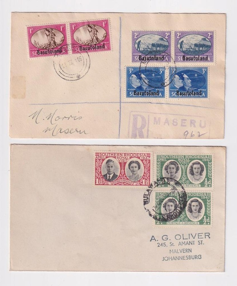 Br Commonwealth GVI First Day Covers, Covers.