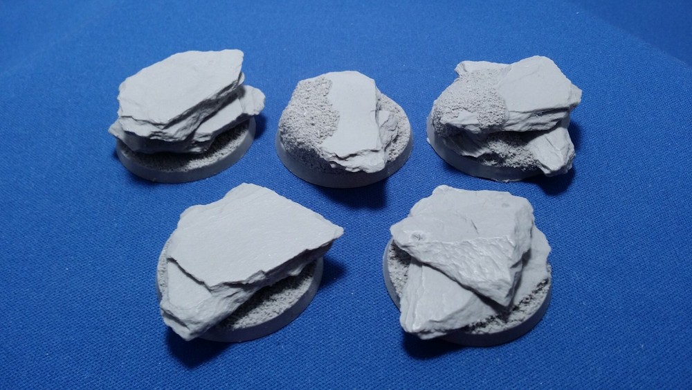 Warhammer 40k Elrik's Hobbies Terrain Slate 40mm bases