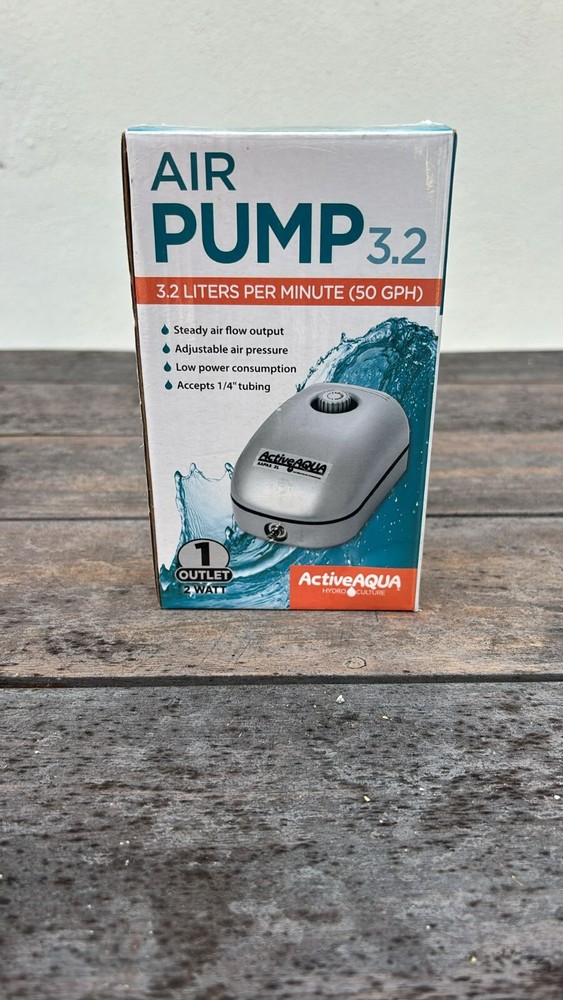 Air Pump 3.2 Liters Per Minute Active Aqua